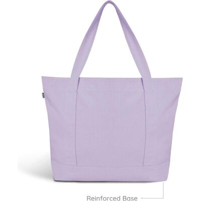 ECO Right, Unisex, Tasche, Grosse Shopper-Tasche mit Ritssluiting und Binnenzak für Alltagsnutzung, Violett, (10 l) ECO Right, Unisex, Tasche, Grosse Shopper-Tasche mit Ritssluiting und Binnenzak für Alltagsnutzung, Violett, (10 l)