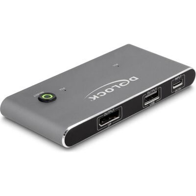 Delock USB-C KVM Switch, KVM Switch, Grau Delock USB-C KVM Switch, KVM Switch, Grau
