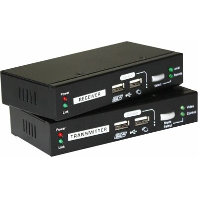 LevelOne KVM Extender KVM-9009 over IP 2xUSB, KVM Switch, Schwarz LevelOne KVM Extender KVM-9009 over IP 2xUSB, KVM Switch, Schwarz