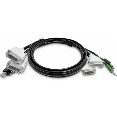 StarTech .com SK2DVMMKVM06-TAA, 1,8 m, USB, USB, Schwarz, 2 x DVI/USB-B/3.5mm, 2 x DVI/USB-A/3.5mm, KVM-Switch Kabel StarTech .com SK2DVMMKVM06-TAA, 1,8 m, USB, USB, Schwarz, 2 x DVI/USB-B/3.5mm, 2 x DVI/USB-A/3.5mm, KVM-Switch Kabel