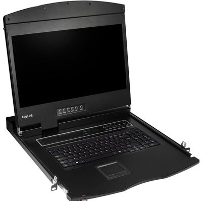 LogiLink KVM-Konsole mit 19" Bildschirm, HDMI, Full HD, USB-A, PS/2, QWERTY, KVM Switch LogiLink KVM-Konsole mit 19" Bildschirm, HDMI, Full HD, USB-A, PS/2, QWERTY, KVM Switch