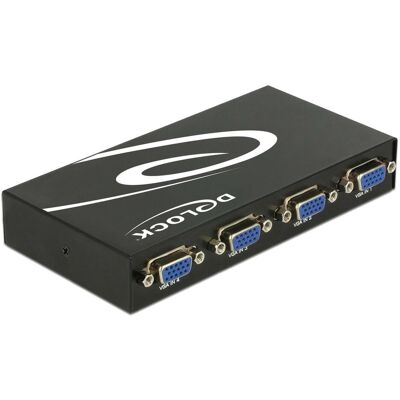 Delock 4Port VGA Switchbox, Switch Box Delock 4Port VGA Switchbox, Switch Box