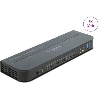 Delock DisplayPort Switch, KVM Switch, Schwarz Delock DisplayPort Switch, KVM Switch, Schwarz