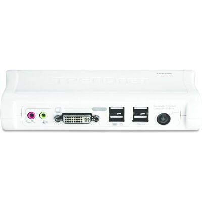 Trendnet TK-204UK KVM Switch 2-Port DVI USB, KVM Switch, Weiss Trendnet TK-204UK KVM Switch 2-Port DVI USB, KVM Switch, Weiss