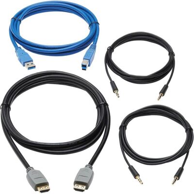Eaton HDMI KVM Cable Kit for Tripp Lite B005-HUA2-K and B005-HUA4 KVM 4K HDMI USB 3.2 Gen, KVM-Switch Kabel Eaton HDMI KVM Cable Kit for Tripp Lite B005-HUA2-K and B005-HUA4 KVM 4K HDMI USB 3.2 Gen, KVM-Switch Kabel