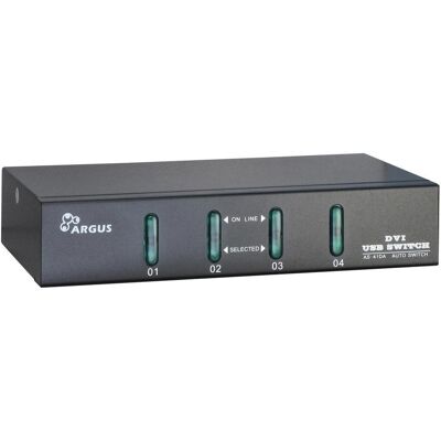 Intertech KVM KVM-AS-41DA 4x DVI-I 8x 3pol 3,5mm Klinke 2x USB, KVM Switch, Schwarz Intertech KVM KVM-AS-41DA 4x DVI-I 8x 3pol 3,5mm Klinke 2x USB, KVM Switch, Schwarz