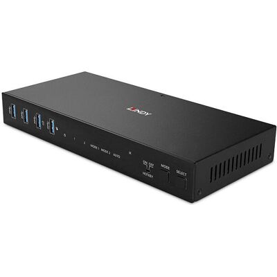 Lindy 2 Port Dual Head HDMI 4K60,USB3.0 KVM Switch, KVM Switch, Schwarz Lindy 2 Port Dual Head HDMI 4K60,USB3.0 KVM Switch, KVM Switch, Schwarz