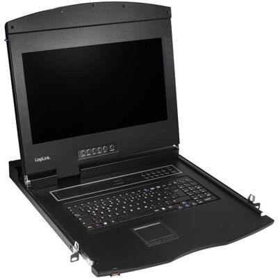 LogiLink KVM Konsole m. 17"" QWERTZ Keyboard, KVM Switch LogiLink KVM Konsole m. 17"" QWERTZ Keyboard, KVM Switch
