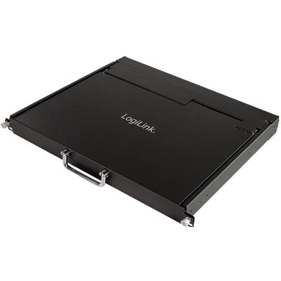 LogiLink KVM-Konsole mit 17"-Bildschirm, VGA, USB-A, PS/2, geringe Einbautiefe, QWERTY, KVM Switch LogiLink KVM-Konsole mit 17"-Bildschirm, VGA, USB-A, PS/2, geringe Einbautiefe, QWERTY, KVM Switch