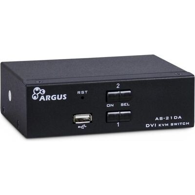 Intertech KVM KVM-AS-21DA 2x DVI-I 2x 3pol 3,5mm Klinke 2x USB, KVM Switch, Schwarz Intertech KVM KVM-AS-21DA 2x DVI-I 2x 3pol 3,5mm Klinke 2x USB, KVM Switch, Schwarz