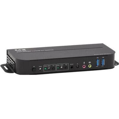 Eaton 2-Port DisplayPort/USB KVM Switch 4K 60Hz HDR HDCP 2.2 IR DP 1.4 USB Sharing USB 3.0, KVM Switch, Schwarz Eaton 2-Port DisplayPort/USB KVM Switch 4K 60Hz HDR HDCP 2.2 IR DP 1.4 USB Sharing USB 3.0, KVM Switch, Schwarz