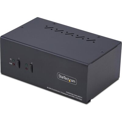 StarTech .com P2ADDH462-KVM-SWITCH, 3840 x 2160 pixels, 4K Ultra HD, 36 W, Black, KVM Switch, Schwarz StarTech .com P2ADDH462-KVM-SWITCH, 3840 x 2160 pixels, 4K Ultra HD, 36 W, Black, KVM Switch, Schwarz