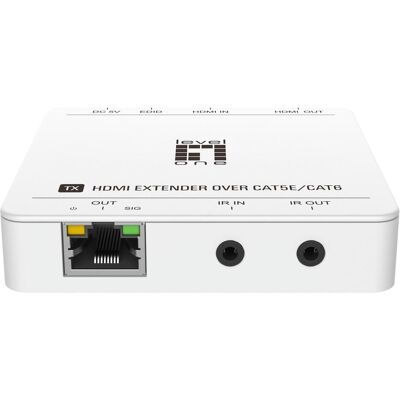 LevelOne HDMI over Cat.5/6 Extender kit 4K 50 Meter, Switch Box LevelOne HDMI over Cat.5/6 Extender kit 4K 50 Meter, Switch Box