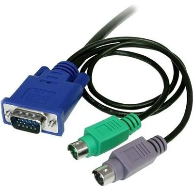 StarTech 6 FT 3-IN-1 PS/2 KVM CABLE, KVM-Switch Kabel StarTech 6 FT 3-IN-1 PS/2 KVM CABLE, KVM-Switch Kabel