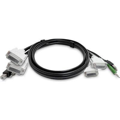 StarTech .com SK2DVMMKVM06-TAA, 1,8 m, USB, USB, Schwarz, 2 x DVI/USB-B/3.5mm, 2 x DVI/USB-A/3.5mm, KVM-Switch Kabel StarTech .com SK2DVMMKVM06-TAA, 1,8 m, USB, USB, Schwarz, 2 x DVI/USB-B/3.5mm, 2 x DVI/USB-A/3.5mm, KVM-Switch Kabel