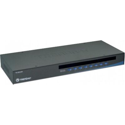 Trendnet 8-x, VGA, 1U, USB, PS/2, KVM Switch, Schwarz Trendnet 8-x, VGA, 1U, USB, PS/2, KVM Switch, Schwarz