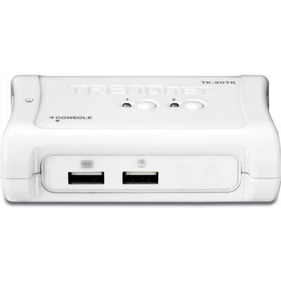 Trendnet 2-Port USB KVM Switch w/Kit, KVM Switch, Blau Trendnet 2-Port USB KVM Switch w/Kit, KVM Switch, Blau