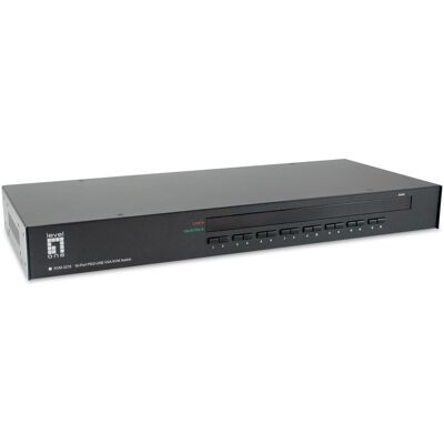LevelOne Level One KVM-3216 16-Port PS/2-USB VGA KVM Switch, KVM Switch, Schwarz LevelOne Level One KVM-3216 16-Port PS/2-USB VGA KVM Switch, KVM Switch, Schwarz