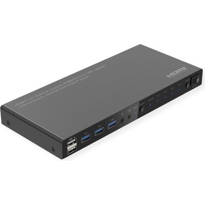 Roline KVM Switch 4fach, USB + HDMI 4K60, KVM Switch, Schwarz Roline KVM Switch 4fach, USB + HDMI 4K60, KVM Switch, Schwarz