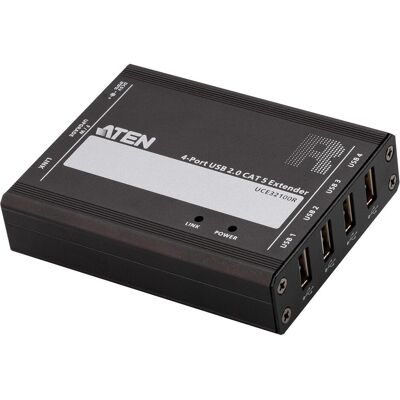 Aten 4-Port USB 2.0 CAT 5 Extender (up to100m), KVM Switch, Schwarz Aten 4-Port USB 2.0 CAT 5 Extender (up to100m), KVM Switch, Schwarz