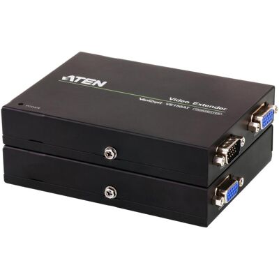 Aten Video/VGA Extender-Set bis 150m Erweitert die VGA Analogübertragung z.B eines PCs oder Notebooks Kat, Switch Box Aten Video/VGA Extender-Set bis 150m Erweitert die VGA Analogübertragung z.B eines PCs oder Notebooks Kat, Switch Box