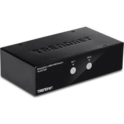 Trendnet TK 241DP KVM-/Audio-/USB-Switch, KVM Switch, Schwarz Trendnet TK 241DP KVM-/Audio-/USB-Switch, KVM Switch, Schwarz