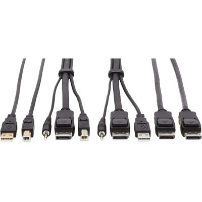 Tripp Lite P783-006-DPU KVM-Kabel - Unterstützt 4K, Goldkontakte, DisplayPort USB Audio Tripp Lite P783-006-DPU KVM-Kabel - Unterstützt 4K, Goldkontakte, DisplayPort USB Audio