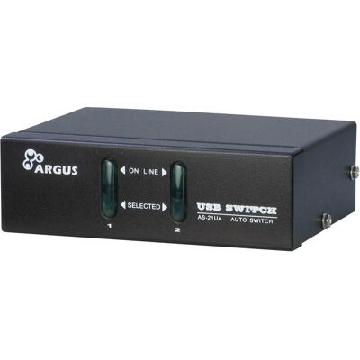 Inter-Tech KVM-AS-21UA, Nero, USB, VGA, 2 Anschlüsse, Desktop Inter-Tech KVM-AS-21UA, Nero, USB, VGA, 2 Anschlüsse, Desktop