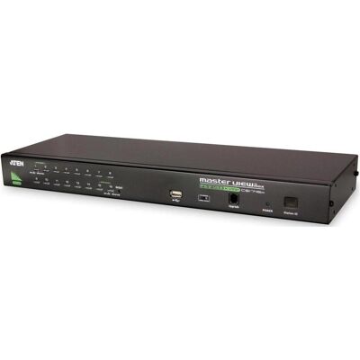Aten CS1708A, 8-Port KVM Switch 2x PS2/ USB, VGA, daisychain, KVM Switch, Schwarz Aten CS1708A, 8-Port KVM Switch 2x PS2/ USB, VGA, daisychain, KVM Switch, Schwarz