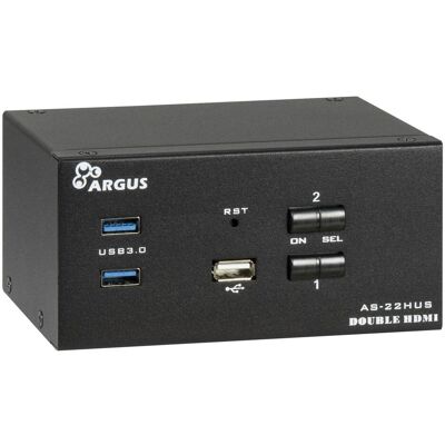 Intertech Inter-Tech IPC KVM Switch AS-22HUS, KVM Switch, Schwarz Intertech Inter-Tech IPC KVM Switch AS-22HUS, KVM Switch, Schwarz
