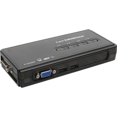 InLine KVM Switch, KVM Switch, Schwarz InLine KVM Switch, KVM Switch, Schwarz