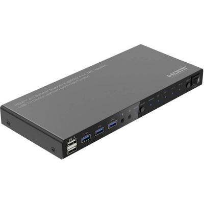 Roline KVM Switch 4fach, USB + HDMI 4K60, KVM Switch, Schwarz Roline KVM Switch 4fach, USB + HDMI 4K60, KVM Switch, Schwarz