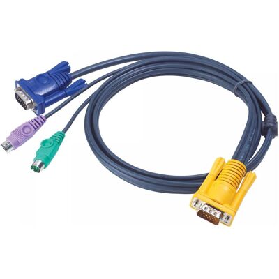 Aten 2L-5203P PS/2 Kabelsatz zu KVM-Switch, 3m, KVM-Switch Kabel Aten 2L-5203P PS/2 Kabelsatz zu KVM-Switch, 3m, KVM-Switch Kabel