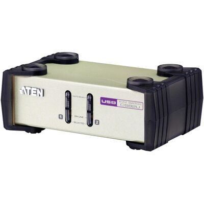 Aten CS82U, 2 Port KVM Switch, USB, PS/2 & VGA, KVM Switch, Silber Aten CS82U, 2 Port KVM Switch, USB, PS/2 & VGA, KVM Switch, Silber