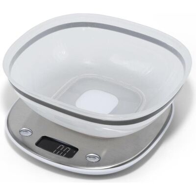 Terraillon Küchenwaage Macaron Glacée + Schüssel, Küchenwaage, Weiss Terraillon Küchenwaage Macaron Glacée + Schüssel, Küchenwaage, Weiss