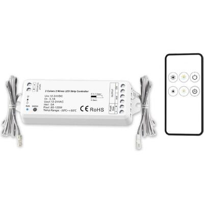 Isoled, Beleuchtung Zubehör, LED weissdynamischer Push/Funk PWM-Dimmer MiniAMP inkl. Fernbedienung 12-24V DC, 5A Isoled, Beleuchtung Zubehör, LED weissdynamischer Push/Funk PWM-Dimmer MiniAMP inkl. Fernbedienung 12-24V DC, 5A
