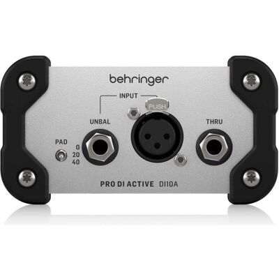 Behringer DI10A DI-box aktywny 1-kanałowy, Audio Interface, Schwarz Behringer DI10A DI-box aktywny 1-kanałowy, Audio Interface, Schwarz