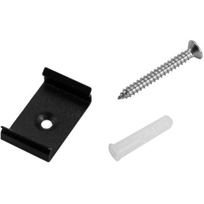 EuroLite Halterung für U-Profil 20mm Metall sw, Zubehör DJ, Schwarz EuroLite Halterung für U-Profil 20mm Metall sw, Zubehör DJ, Schwarz