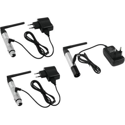 EuroLite Set QuickDMX 1x Sender + 2x Empfänger, Lichtsteuerung EuroLite Set QuickDMX 1x Sender + 2x Empfänger, Lichtsteuerung