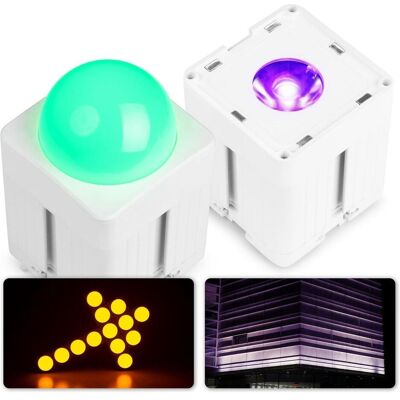 BeamZ Professional kube20wh UplightSet MET 2X KUBE20WH - IP65 - WIT (20 W, LED), Scheinwerfer, Mehrfarbig, Weiss BeamZ Professional kube20wh UplightSet MET 2X KUBE20WH - IP65 - WIT (20 W, LED), Scheinwerfer, Mehrfarbig, Weiss