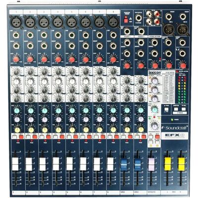 Soundcraft EFX8 - Analogowa konsoleta mikserska procesor efektów, Mischpult, Schwarz Soundcraft EFX8 - Analogowa konsoleta mikserska procesor efektów, Mischpult, Schwarz