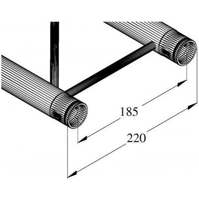 Alutruss DECOLOCK DQ2-200 2-Punkt-Traverse, Montage Lichttechnik Alutruss DECOLOCK DQ2-200 2-Punkt-Traverse, Montage Lichttechnik