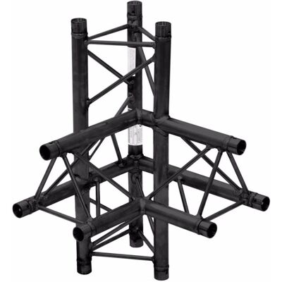 Alutruss DECOLOCK DQ3-SPAC45 4-Weg Ecke rechts sw, Montage Lichttechnik, Schwarz Alutruss DECOLOCK DQ3-SPAC45 4-Weg Ecke rechts sw, Montage Lichttechnik, Schwarz