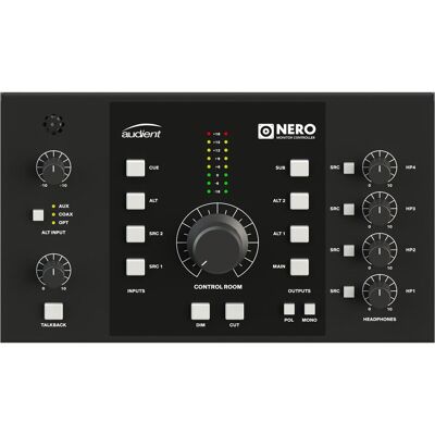 Audient NERO Monitor Contoller, MIDI Controller, Schwarz, Silber Audient NERO Monitor Contoller, MIDI Controller, Schwarz, Silber