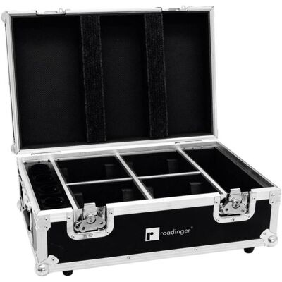 Roadinger Flight 4x AKKU TL3 Trusslight QuickDMX Ladefunktion (Lichttechnik Case), Audio Racks + Cases, Schwarz Roadinger Flight 4x AKKU TL3 Trusslight QuickDMX Ladefunktion (Lichttechnik Case), Audio Racks + Cases, Schwarz