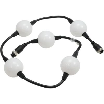 EuroLite LED Pixel Ball 360° 1m MK2 Flexibler RGB-Pixelstrang, 5 Segmente, 24V DC (4 W, LED), Scheinwerfer, Schwarz EuroLite LED Pixel Ball 360° 1m MK2 Flexibler RGB-Pixelstrang, 5 Segmente, 24V DC (4 W, LED), Scheinwerfer, Schwarz