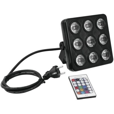 EuroLite DMX LED-Effektstrahler Anzahl LEDs:9 (4 W, LED), Scheinwerfer, Schwarz EuroLite DMX LED-Effektstrahler Anzahl LEDs:9 (4 W, LED), Scheinwerfer, Schwarz