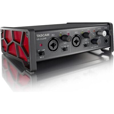 Tascam US-2x2HR (USB), Audio Interface, Rot, Schwarz Tascam US-2x2HR (USB), Audio Interface, Rot, Schwarz