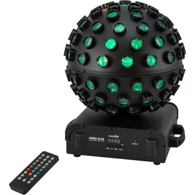 EuroLite AKKU B-40 Laser Strahleneffekt AIR (8 W, LED), Scheinwerfer, Schwarz EuroLite AKKU B-40 Laser Strahleneffekt AIR (8 W, LED), Scheinwerfer, Schwarz