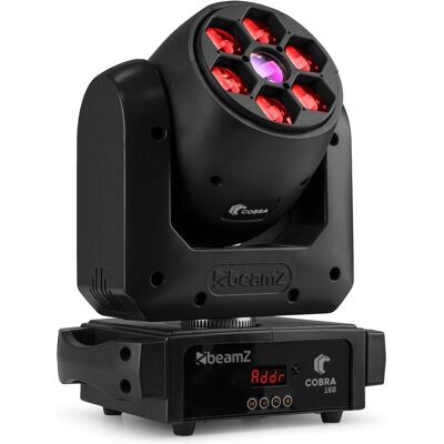 BeamZ Moving Head COBRA 160 (160 W, LED), Scheinwerfer, Schwarz BeamZ Moving Head COBRA 160 (160 W, LED), Scheinwerfer, Schwarz
